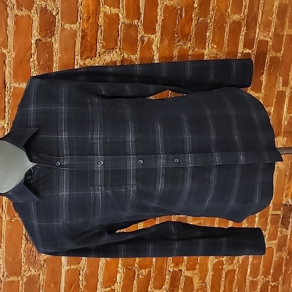 VINCE. Classic Fit Corduroy Button-up Plaid Shirt